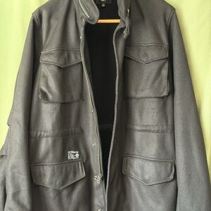 Men's Black Military Field Jacket